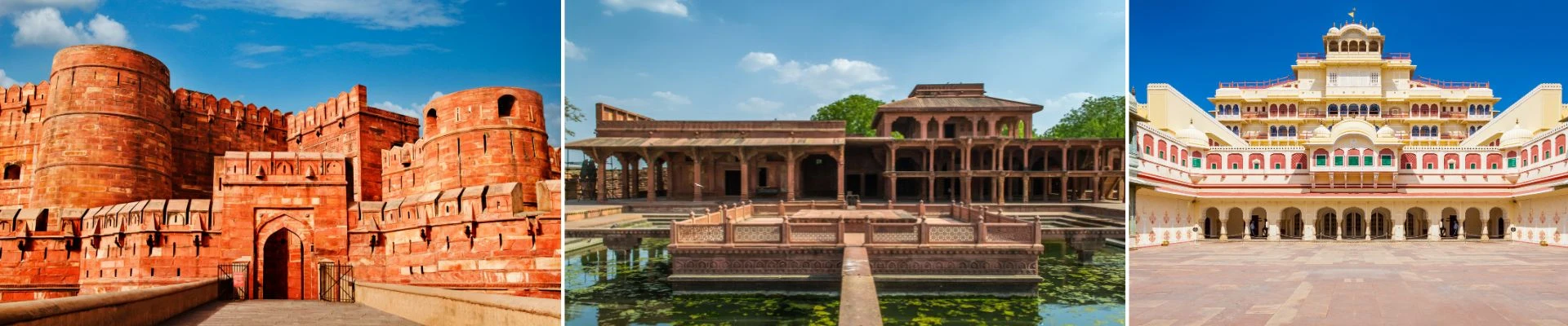 Delhi Agra Jaipur heritage tour package banner
