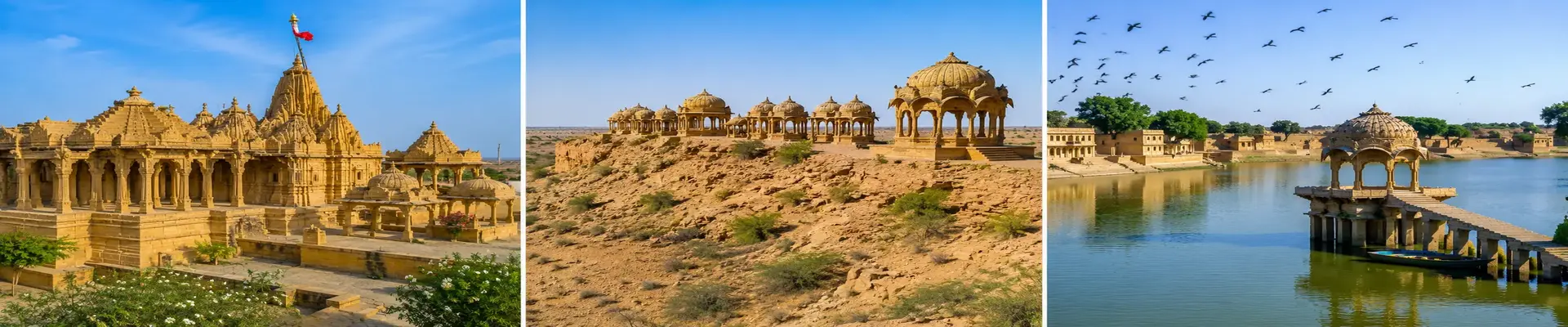 Rajasthan Highlights Tour covering Jaisalmer and Sam Sand Dunes with scenic desert landscapes