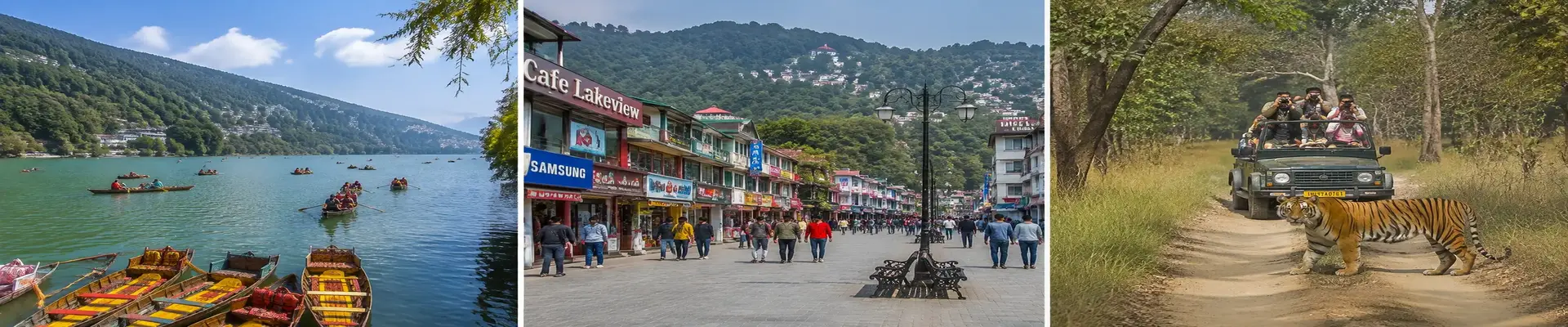 Uttarakhand tour package Nainital Corbett Mussoorie banner